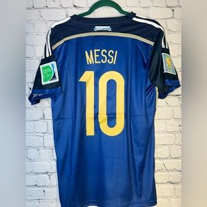Messi‎ Argentina 2014 WORLD CUP FINAL Away Soccer Jersey - NWT ⚽️🔥